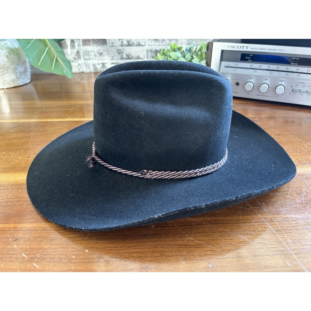 ⭐️Black Cowboy Hat Bradford Western by Resistol⭐️Pure Wool Hat⭐️Size?⭐️